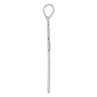 Sterling Silver Latin Cross Pendant, 43 x 20mm