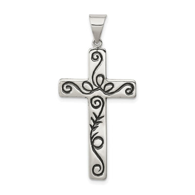 Sterling silver cross pendant