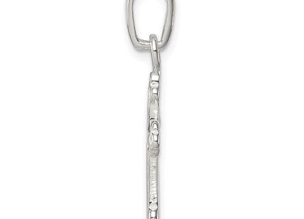 Sterling silver cross pendant, alternate view