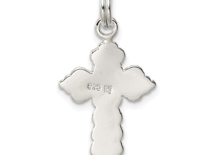 Sterling silver cross charm, further view
