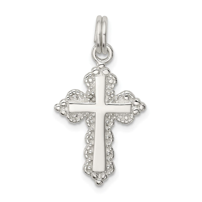 Sterling silver cross charm