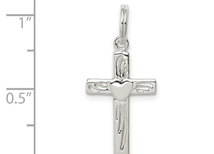 Sterling Silver Rhodium-plated Latin Cross Charm (Style QC4367)