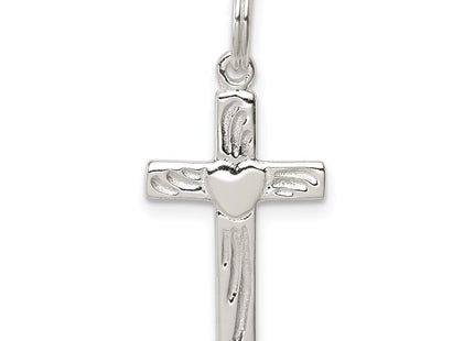Sterling Silver Rhodium-plated Latin Cross Charm (Style QC4367)