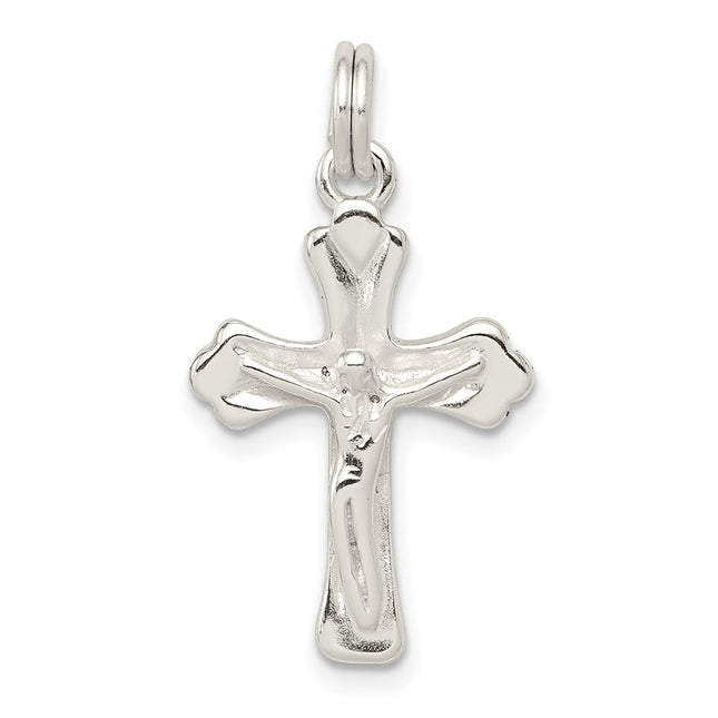 Sterling Silver Crucifix Charm, 28 x 15mm