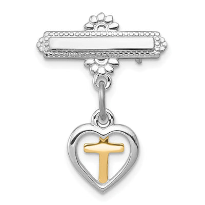 Sterling silver cross drop earrings