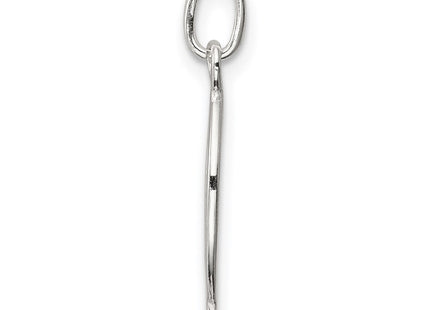 Sterling silver cross charm, alternate view
