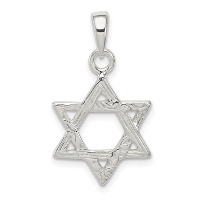 Sterling silver star pendant