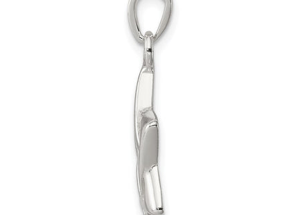 Sterling silver star pendant, alternate view