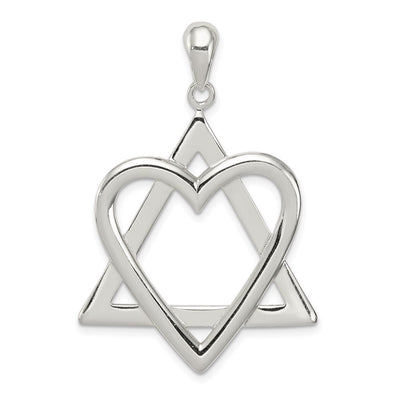 Sterling silver heart pendant