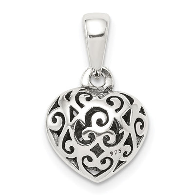 Sterling silver heart pendant