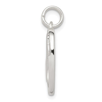 Sterling Silver Heart Charm, 21 x 21mm