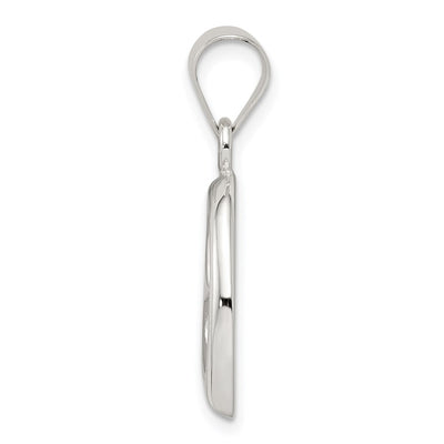Sterling Silver Heart Pendant, 13 x 13mm
