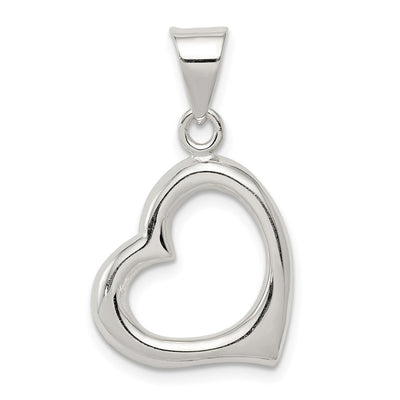 Sterling silver heart pendant