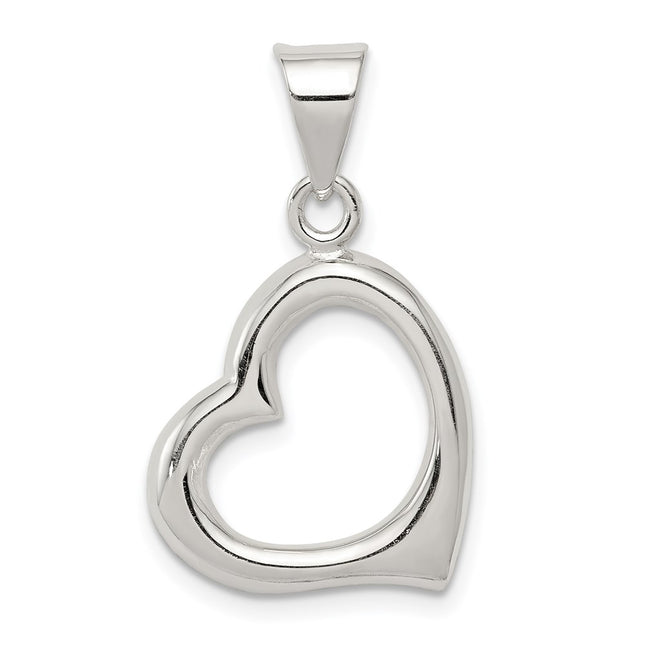 Sterling silver heart pendant