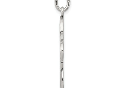 Sterling Silver Antiqued Celtic Cross Charm, 38 x 23mm