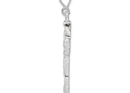 Sterling Silver Nugget Cross Pendant (Style QC472)