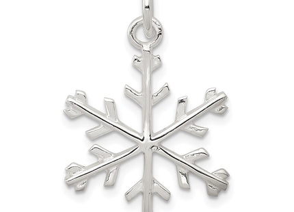 Sterling silver snowflake pendant