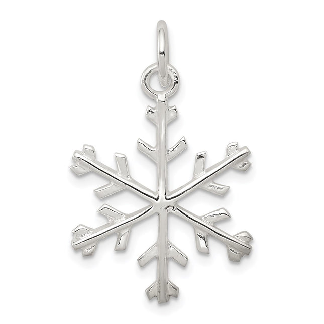 Sterling silver snowflake pendant