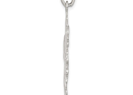 Sterling silver snowflake pendant, alternate view