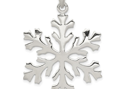 Sterling silver snowflake pendant