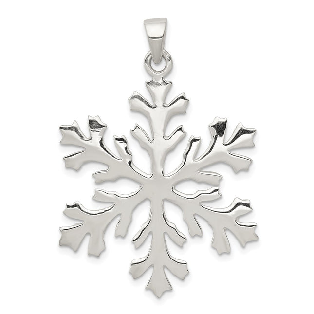 Sterling silver snowflake pendant