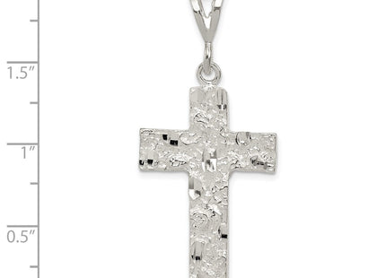 Sterling silver cross pendant, another view