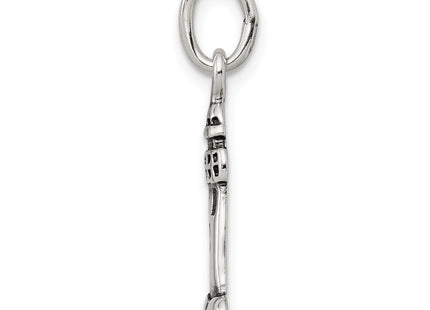 Sterling Silver Antiqued Lighthouse Charm