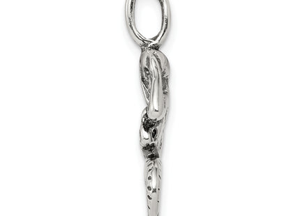 Sterling Silver Antiqued Mermaid Pendant