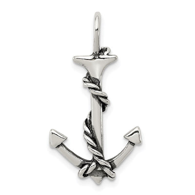 Sterling silver anchor pendant