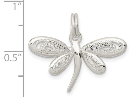 Sterling Silver Dragonfly Charm (Style QC4986)