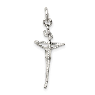 Sterling Silver Inri Crucifix Pendant, 31 x 11mm