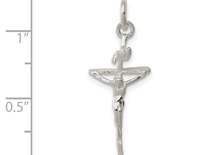 Sterling silver crucifix pendant, another view