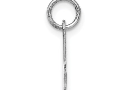 Sterling Silver Rhodium-plated Script Letter A Initial Charm (Style QC5080A)