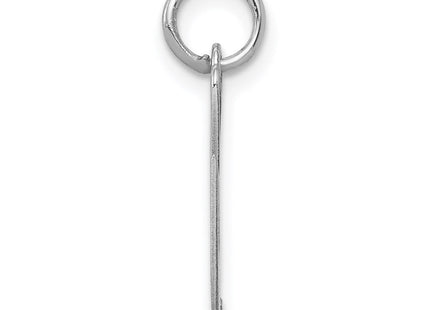 Sterling Silver Rhodium-plated Fancy Script Letter G Initial Charm (Style QC5088G)
