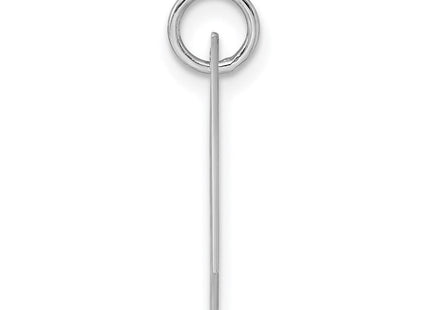 Sterling Silver Rhodium-plated Fancy Script Letter H Initial Charm (Style QC5088H)