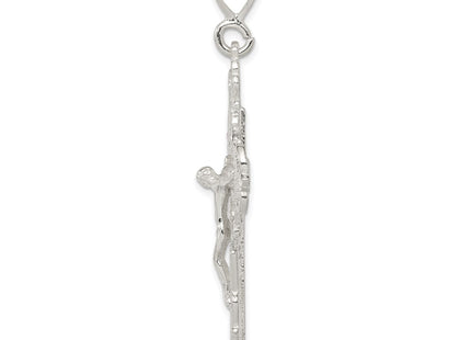 Sterling silver crucifix pendant, alternate view