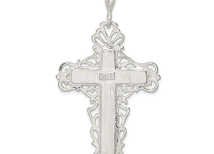 Sterling silver crucifix pendant, further view