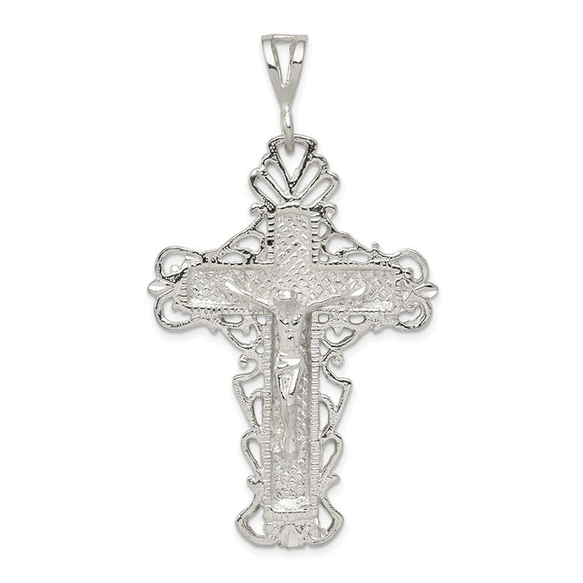 Sterling silver crucifix pendant