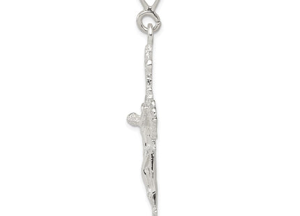 Sterling silver crucifix pendant, alternate view