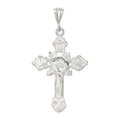 Sterling Silver Inri Crucifix Pendant, 60 x 31mm