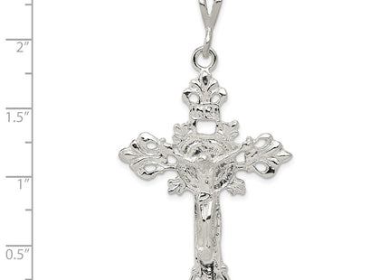 Sterling silver crucifix pendant, another view