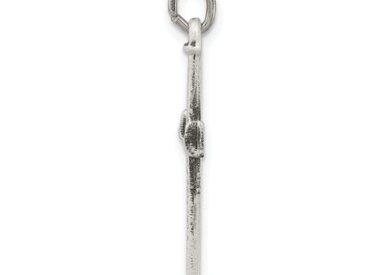 Sterling Silver Antiqued Nail Cross Pendant