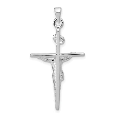 Sterling Silver Inri Crucifix Pendant, 44 x 21mm