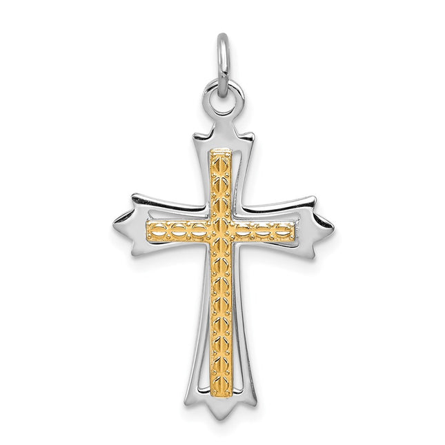 Sterling silver cross pendant