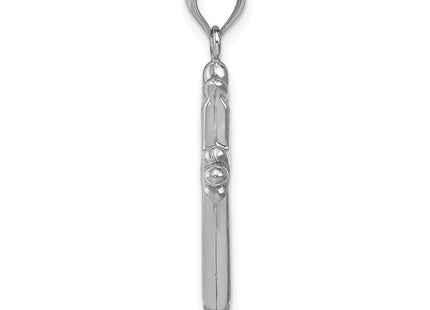 Sterling silver cross pendant, alternate view