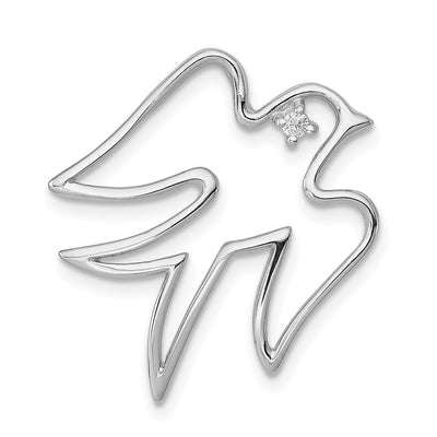 Sterling silver cubic zirconia pendant