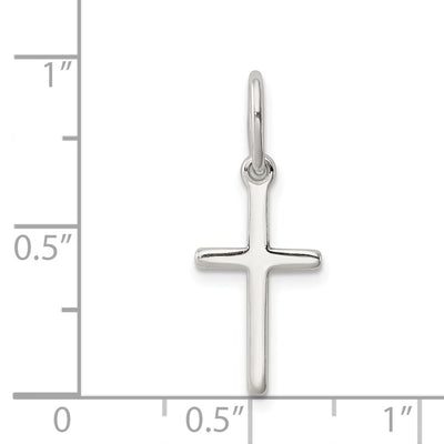 Sterling Silver Polished Latin Cross Charm