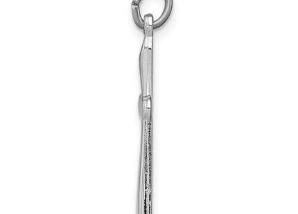 Sterling silver cross charm, alternate view