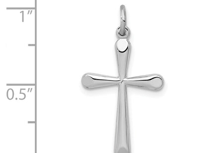 Sterling silver cross charm, further view
