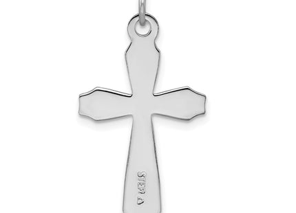 18K gold cross pendant, another view